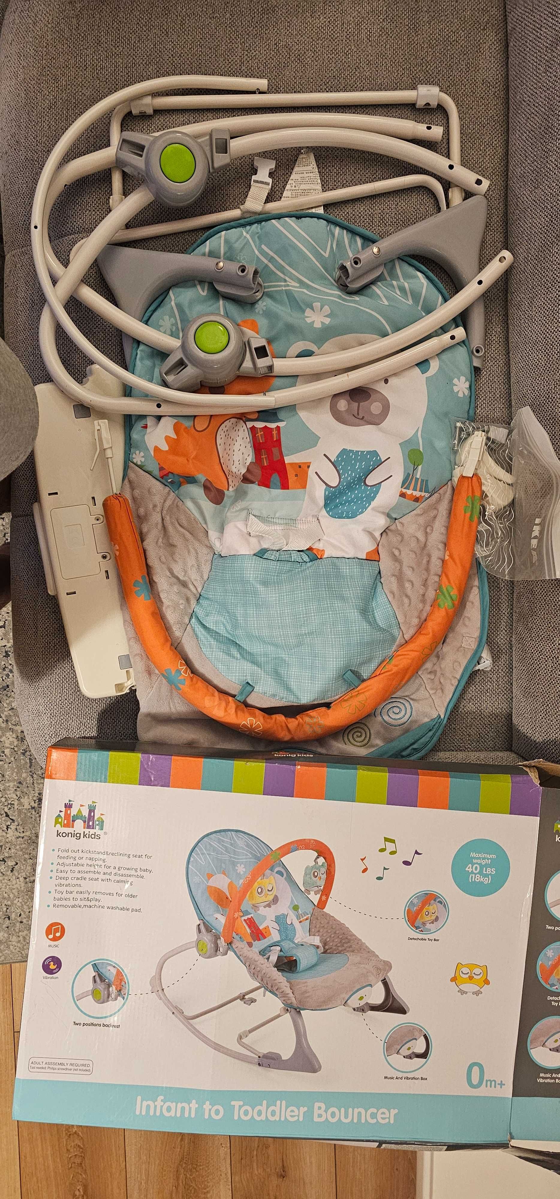 Бебешки вибриращ шезлонг Konig Kids