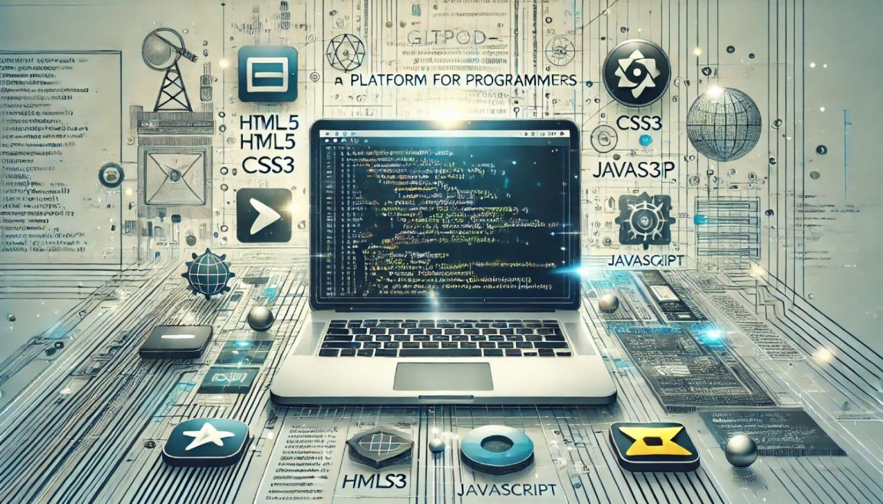 Продам профессиональный веб-сайт Gitpod: HTML,CSS,JS
