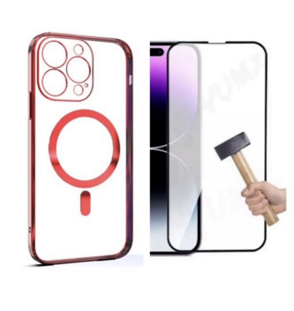 Iphone 13/14/15/PRO/PRO MAX Husa Tpu Camera Protect + Folie Sticla