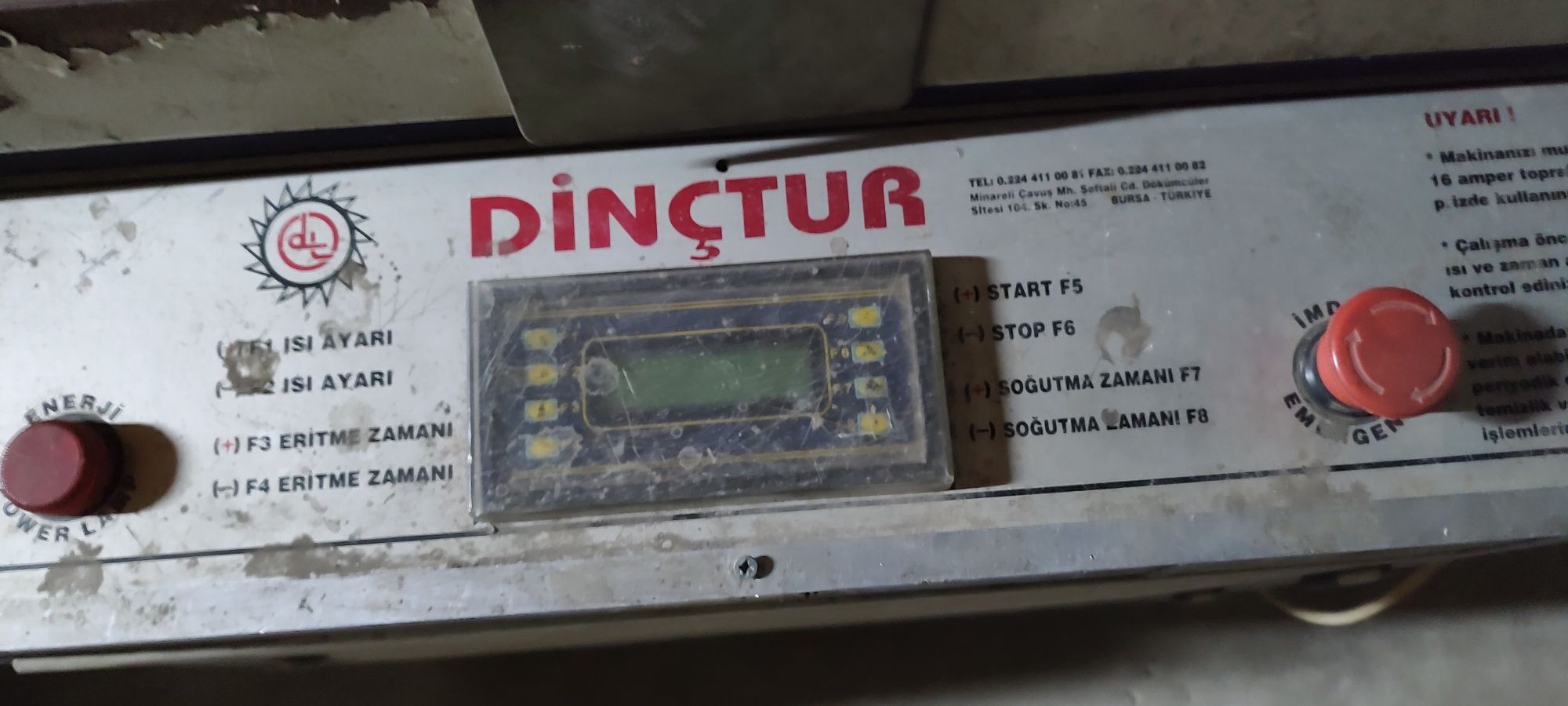 Mașină lipit PVC la un capăt Dinçtur