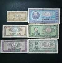 Bancnote 1 leu, 5, 10, 25, 50, 100 lei 1966 RSR