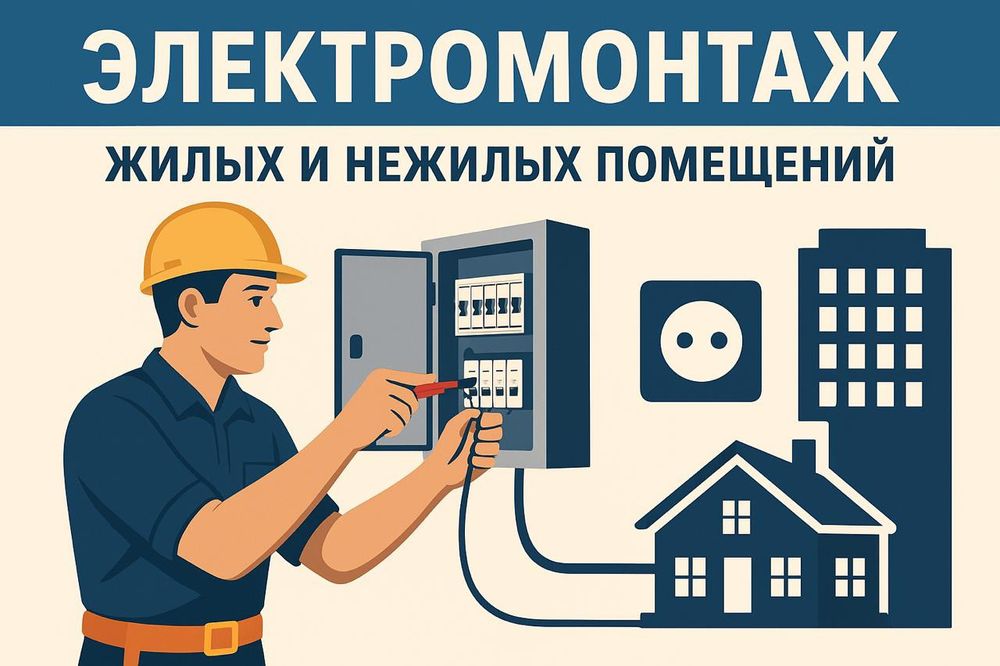 Электромонтаж жилых и производственных помещений