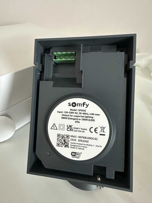 Somfy SF6101 Camera de supraveghere de exterior, Wifi, 1080p  Sirena