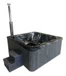 Jacuzzi Acrilic 220x220 cm cu Sobă Exterioară