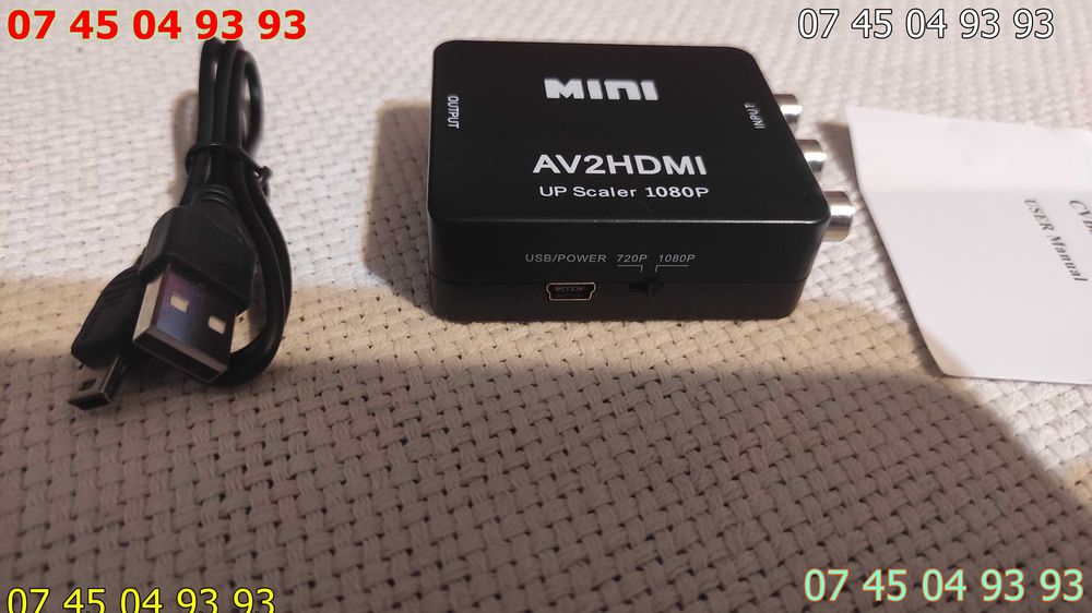 convertor adaptor de la rca la hdmi iesire HDMI