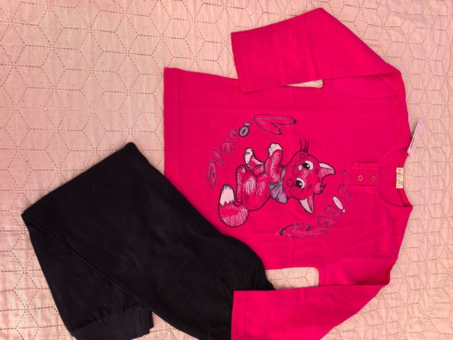 Нови български пижами момиче 110, 116 и 122