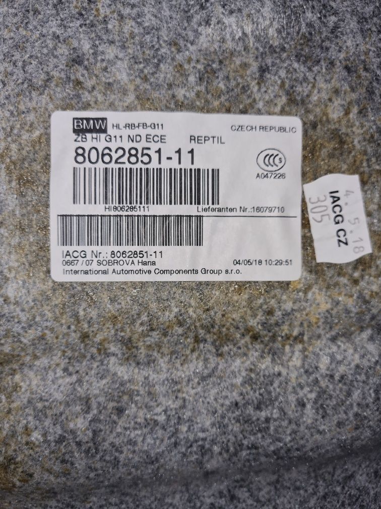 Tapițerie plafon negru BMW seria 7 G11 / cod - 8062851-11 /an -2015-22