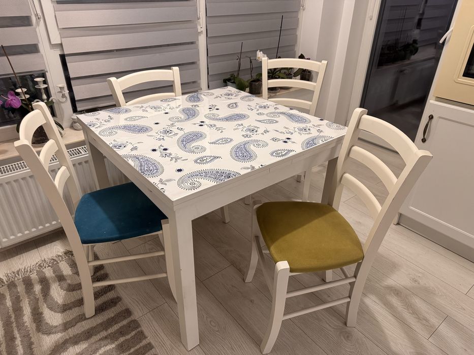 Masa bucatarie extensibila + scaune