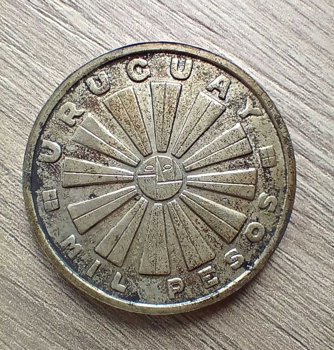 Уругвайска сребърна паметна монета от 1000 песо, 1969