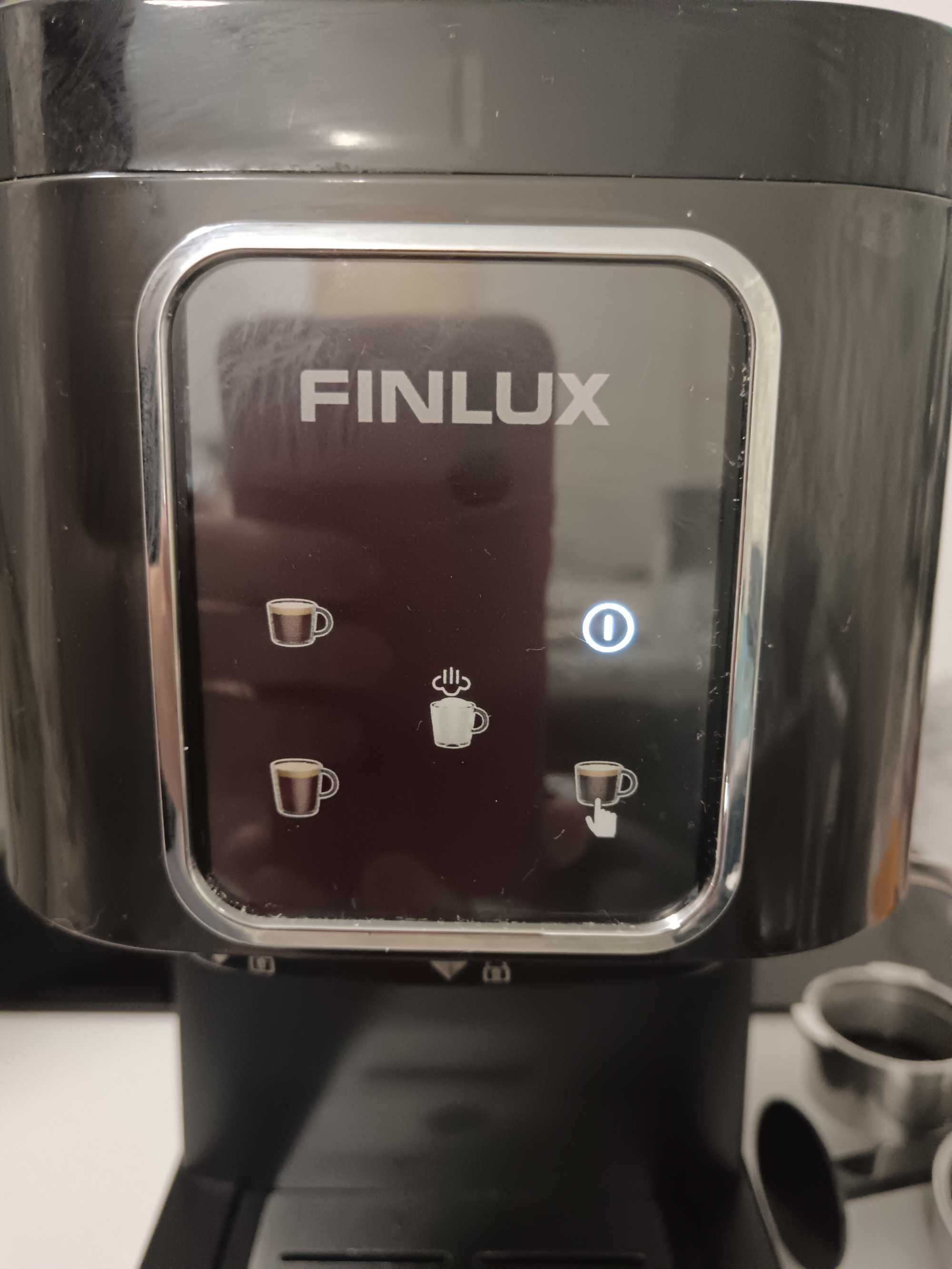 В ГАРАНЦИЯ - НОВА Кафемашина Finlux FEM-1698 Black , 1100 W, 20 Bar