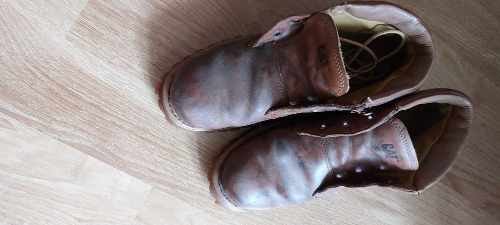 Ghete piele  USA   Caterpillar