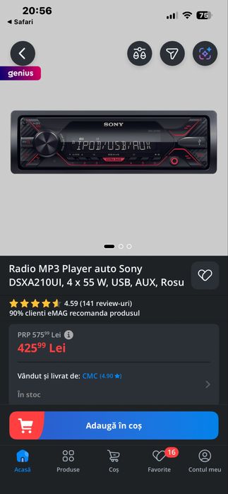 Radio Sony DSX-A210ui