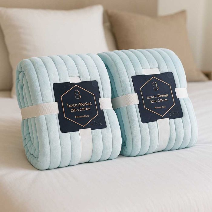 ПРОМОЦИЯ! Луксозно двойно одеяло Luxury Blanket 220x240 см - 2 броя