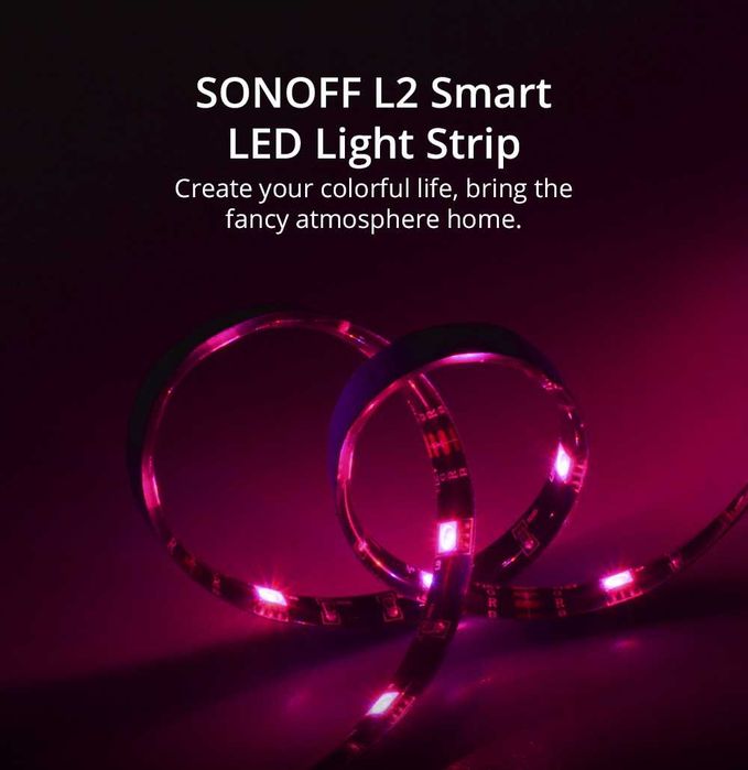 SONOFF L2 5M Smart LED Light Strip Wi-Fi RGB Интелигентна LED Лента