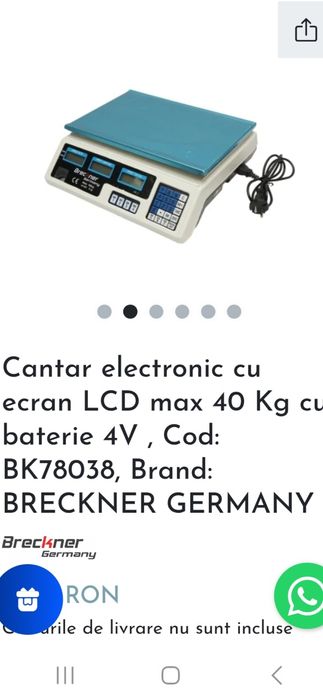 Cantar electronic LCD 40 KG