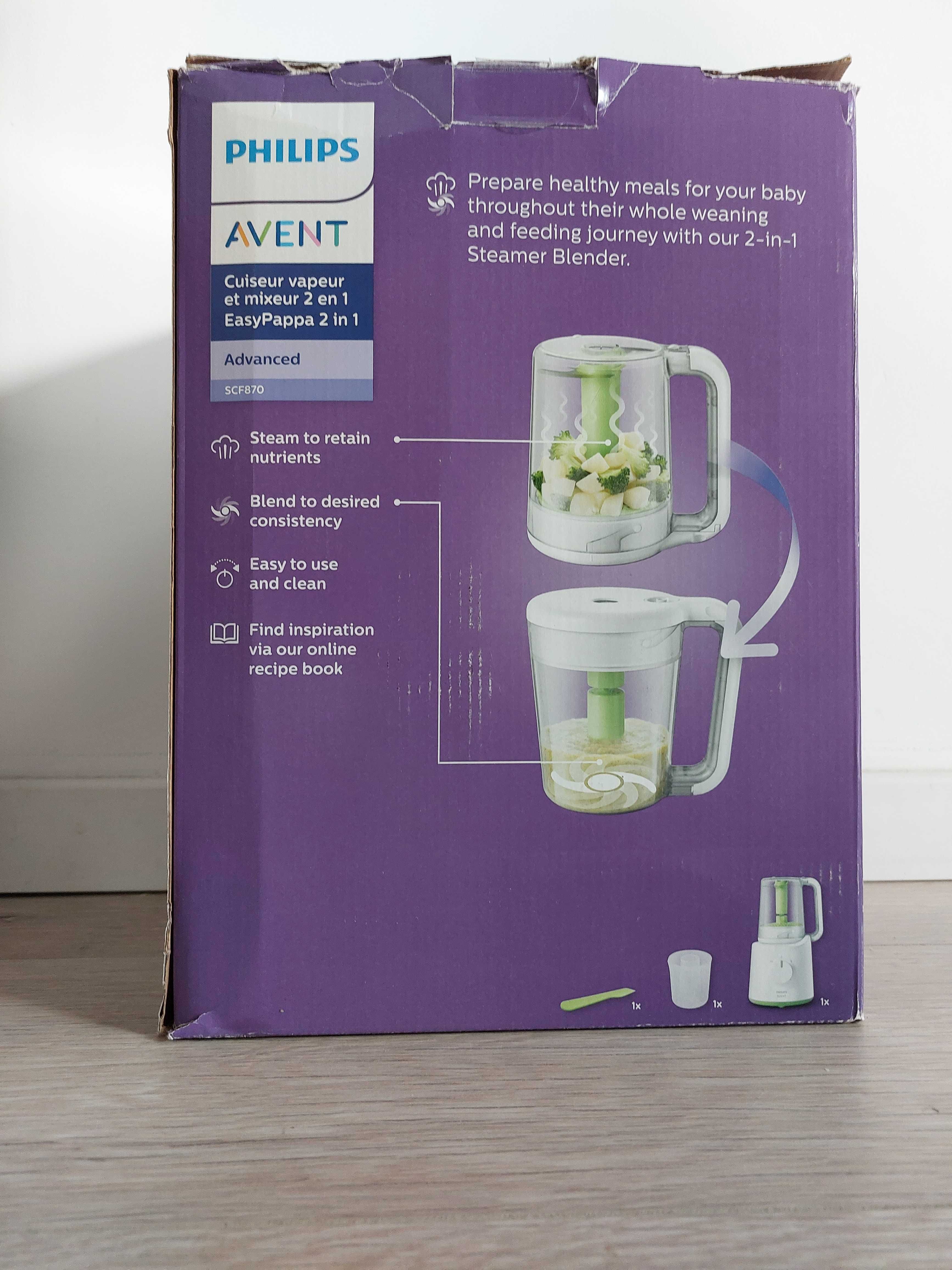 Aparat de gatit cu abur si blender 2in1 Philips