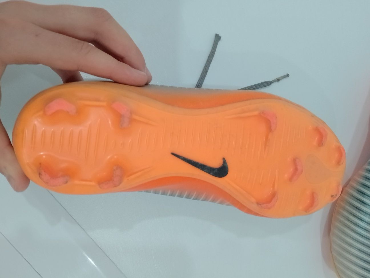 футболни бутонки Mercurial Victory CR7 FG, Сив/Оранжев,