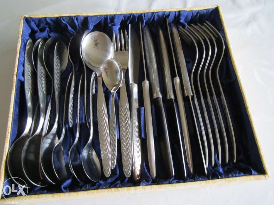 Set tacimuri din inox cu 24 piese. Produs nou. Livrare gratuita