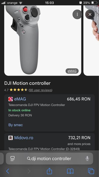 Dji Motion Controller FPV - Ca nou