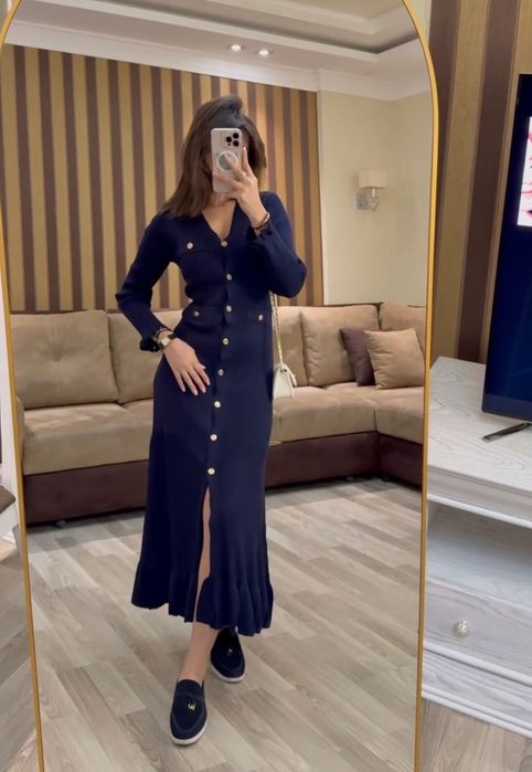 Роскошное платье на осень/зиму