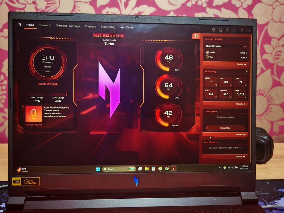 Acer Nitro V16 165hz 16/512 RTX4050 6G