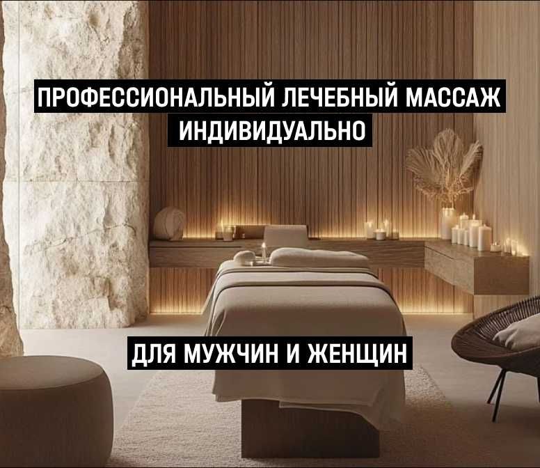 Профессиональный лечебный массаж – индивидуально