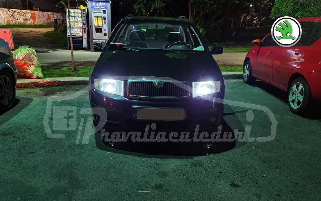 Becuri led leduri canbus pentru pozitii Skoda Fabia 1