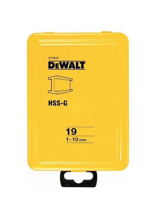 Набор сверл по металлу 1.0-10 мм HSS-G DeWalt DT5923-QZ 19шт