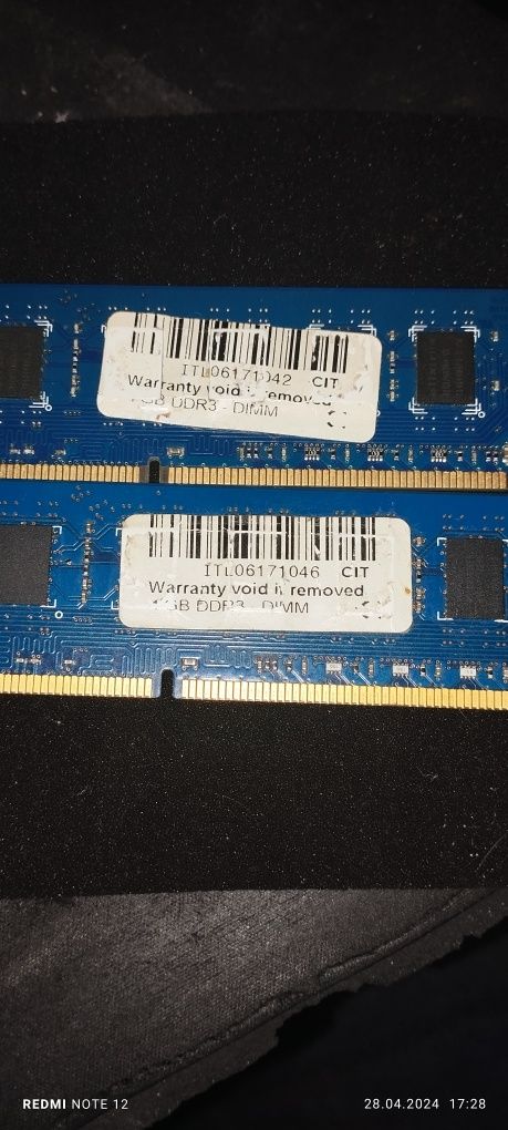 RAM 8GB 2X4 8 GB DDR3 1333
