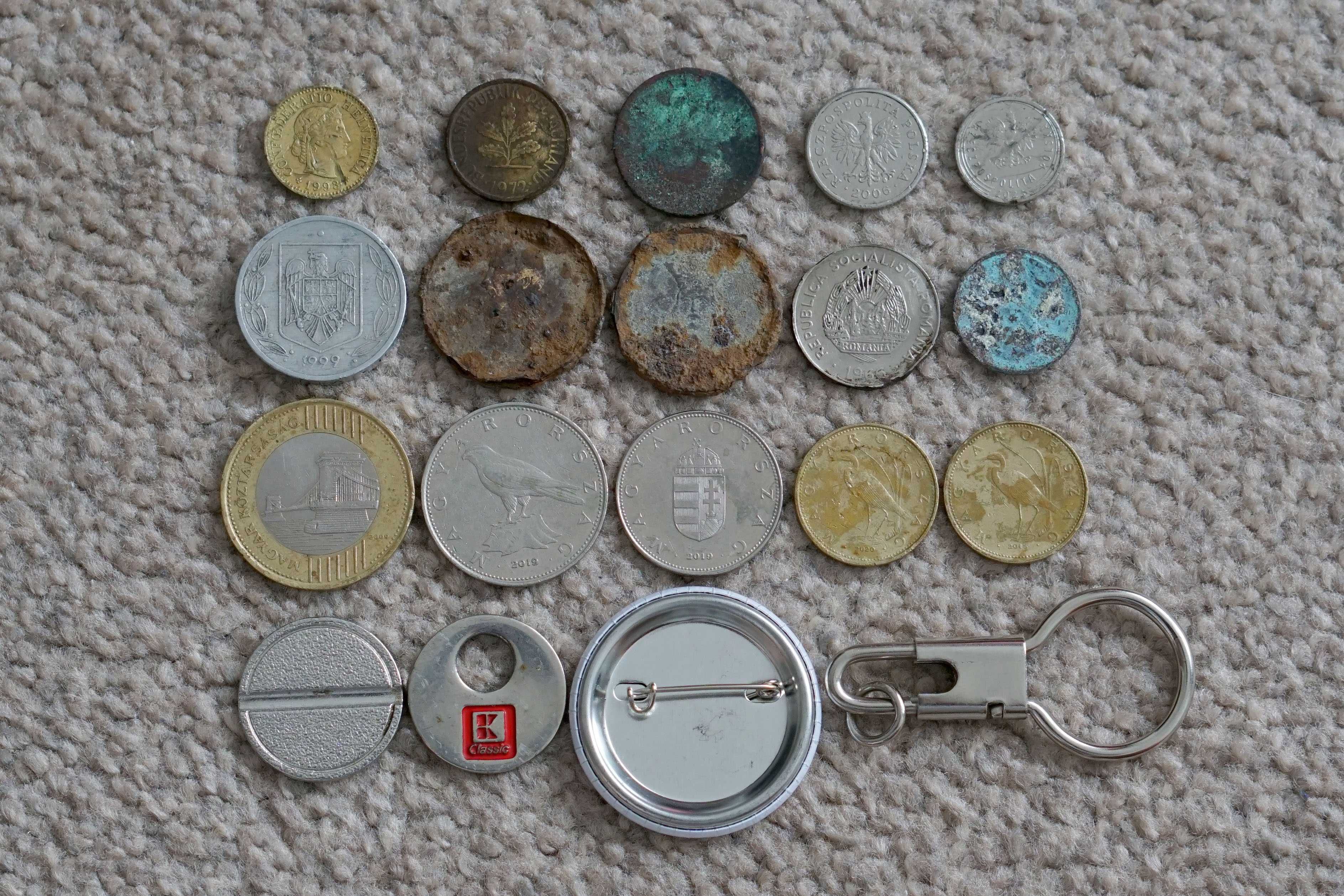 Lot monede din Elvetia, Germania, Italia, Polonia, Romania, Ungaria