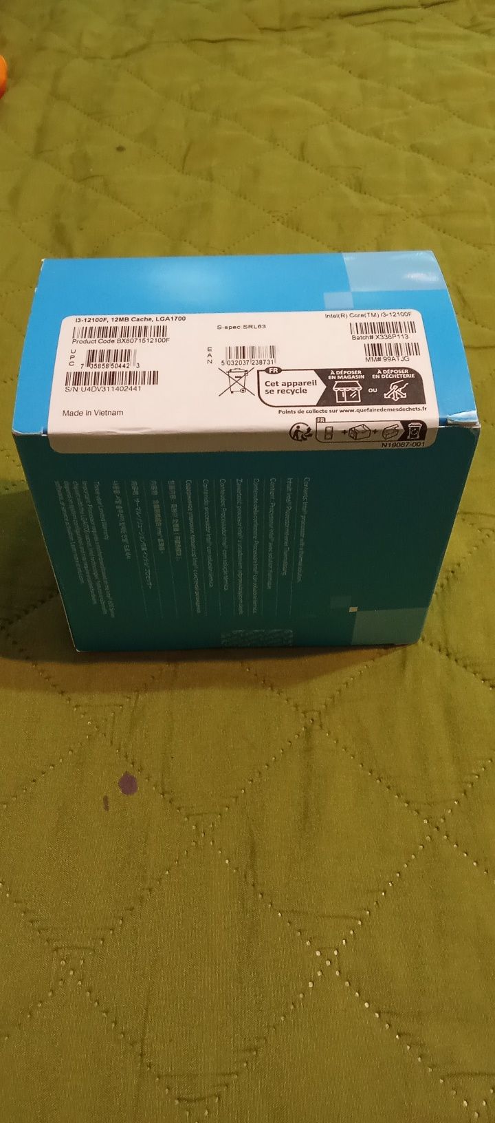 i3-12100F Alder Lake, 3.3GHz, 12MB, Socket 1700, sigilat