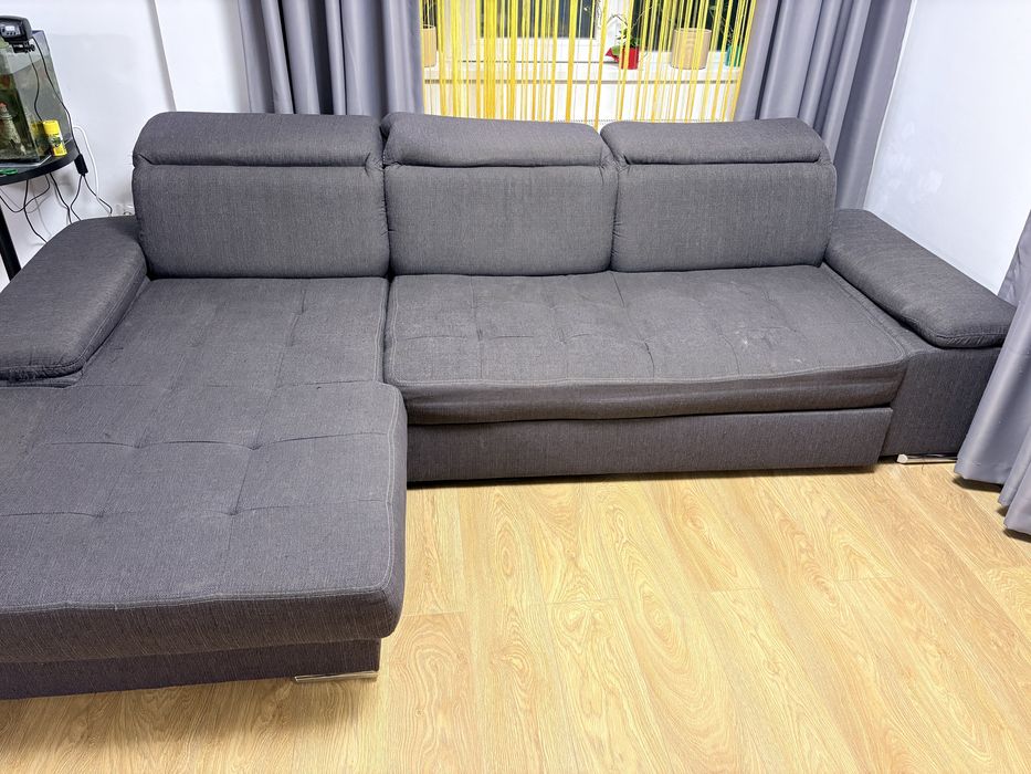 Coltar extensibil cu lada de depozitare