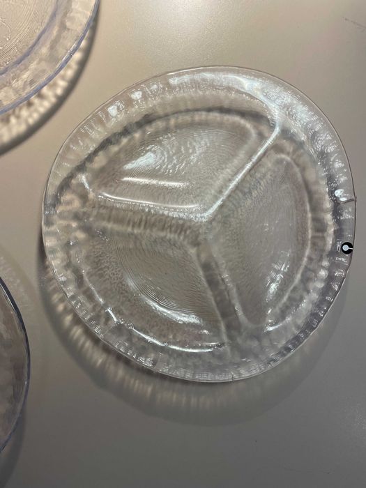 PUKEBERG Suedia 4 platouri ice glas pt servit aperitive antreu masa