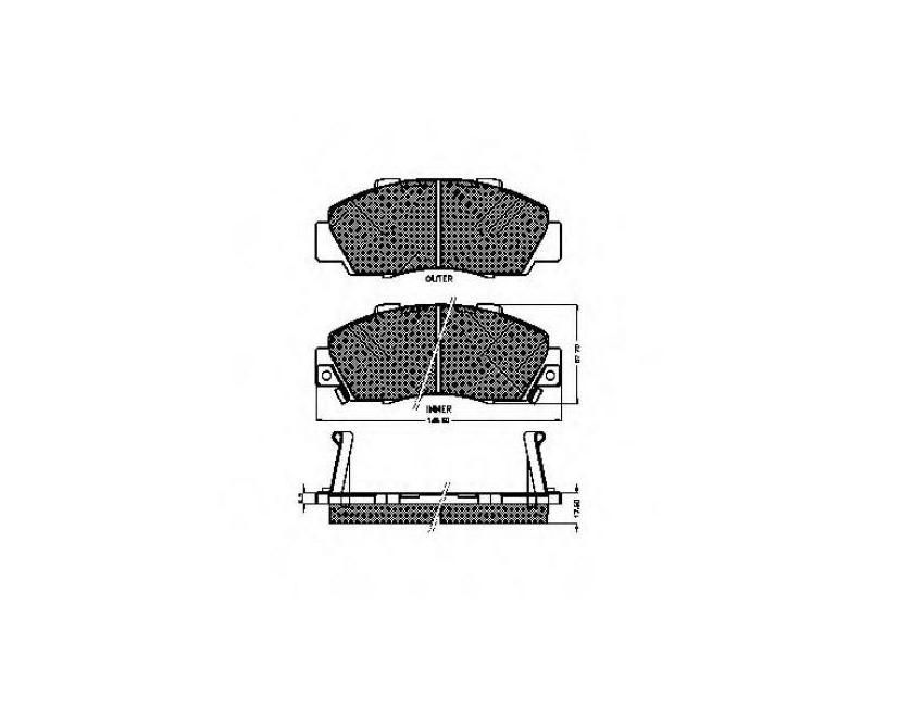 Placute frana Rover 600 RH 1993-1999 0620