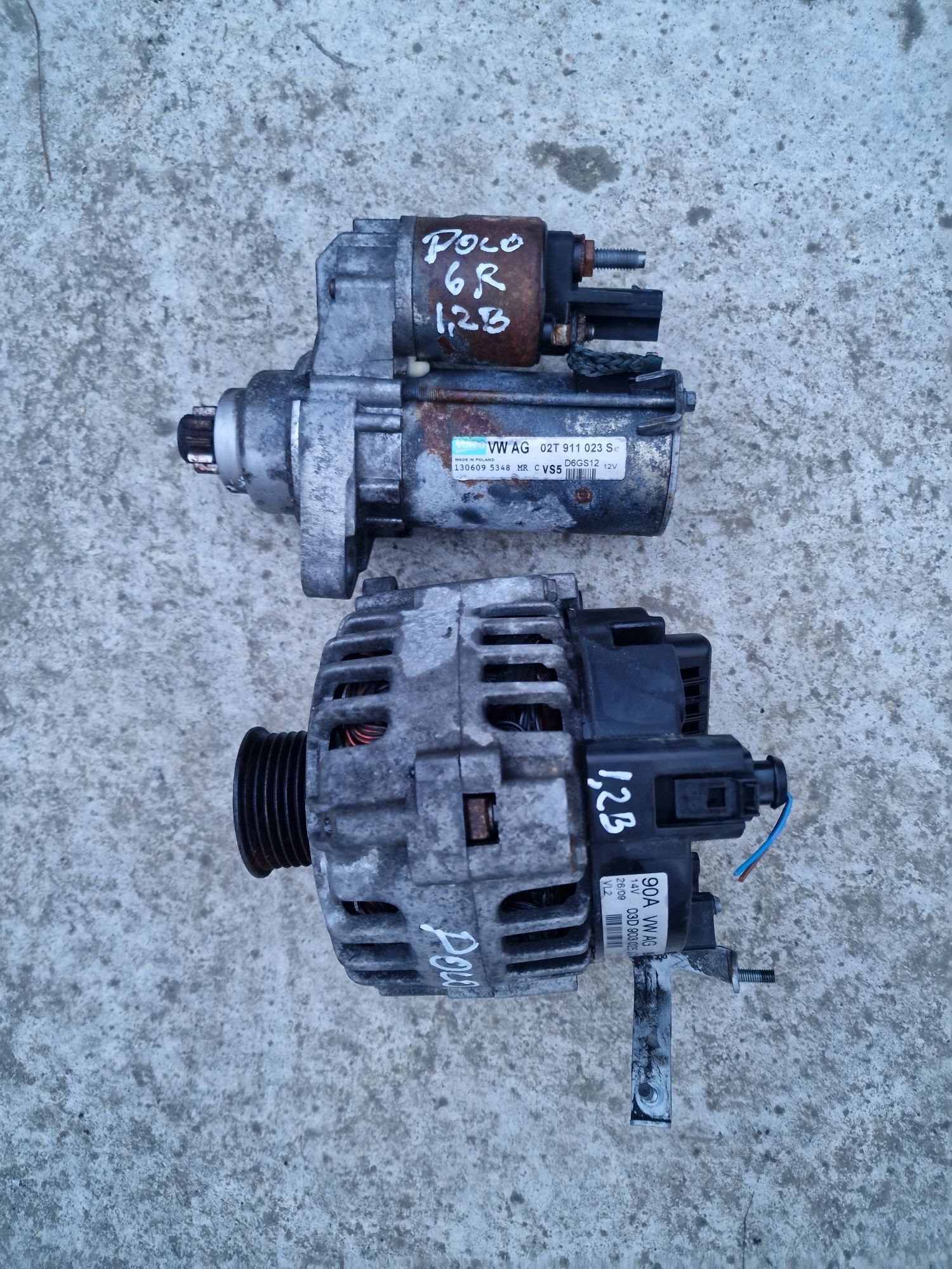 Alternator,electromotor Vw,Audi,Skoda,Seat motor 1,2 benzina an 2009-2