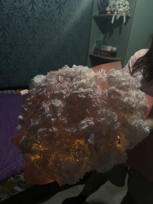 букет из салфеток 43 штуки