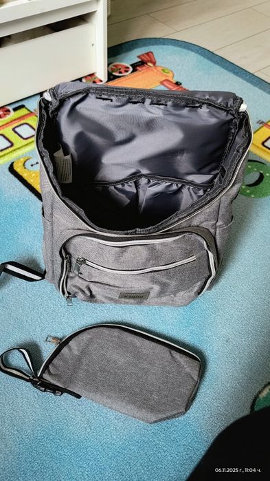 Раница за бебешка количка ZIZITO - сива