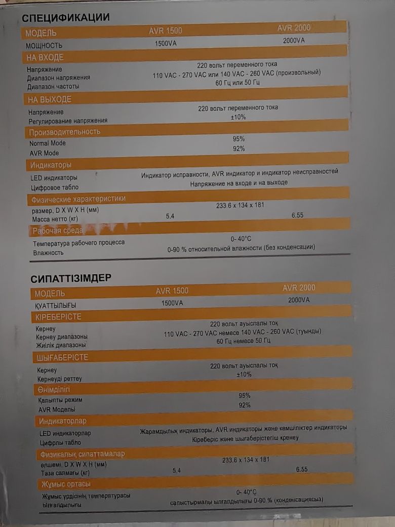 Volta AVR 1500 стабилизатор напряжения