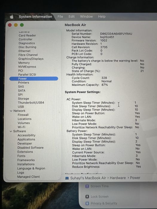 Mackbook Air M1 computer