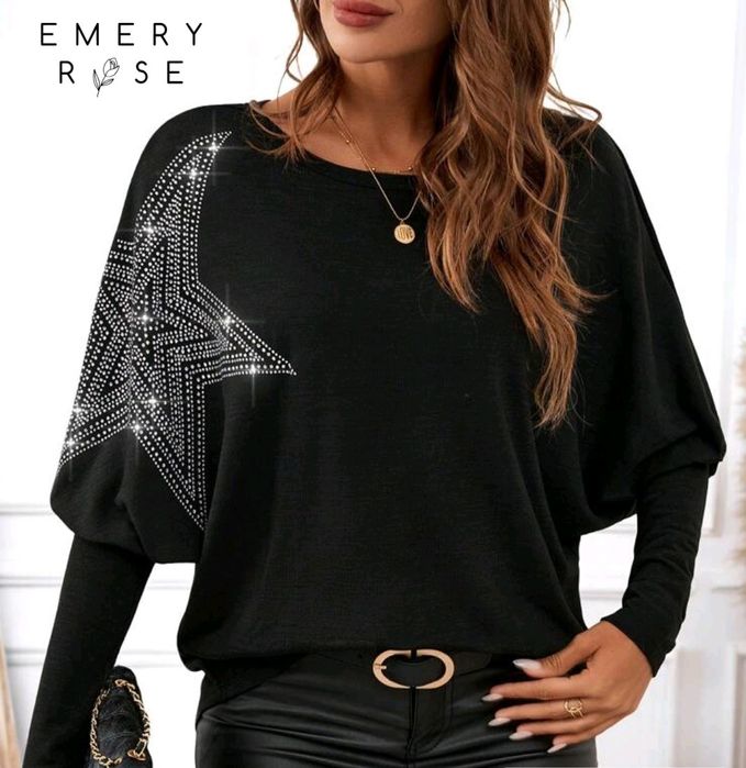 Дамска блуза с прилеп ръкав