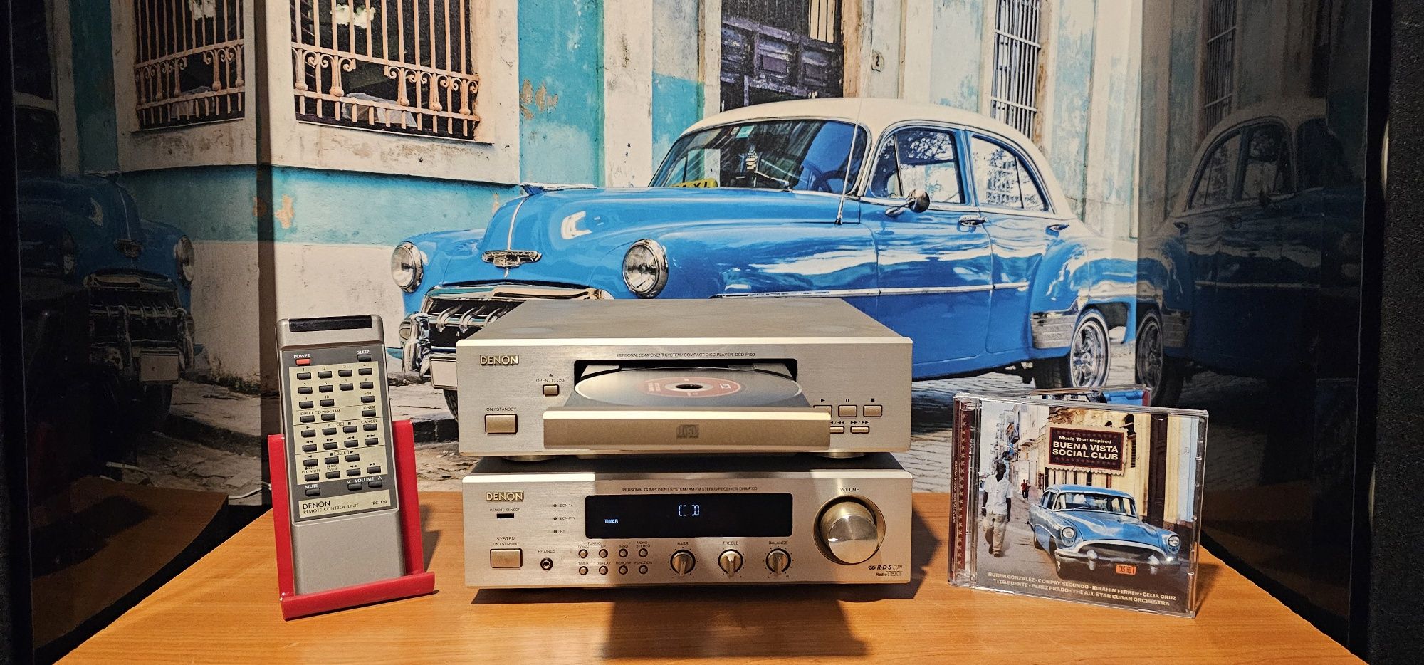Amplificator statie amplituner cd mp 3 - Denon DRA F 100 și DCD F 100