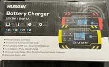 Husgw Battery Charger 12V 8A/24V 4A Nou