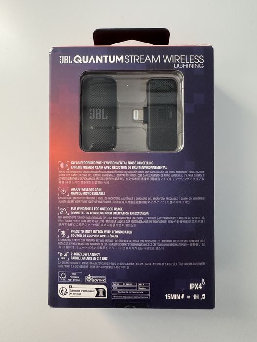 Microfon Lavaliera JBL Quantum Stream Wireless Lightning