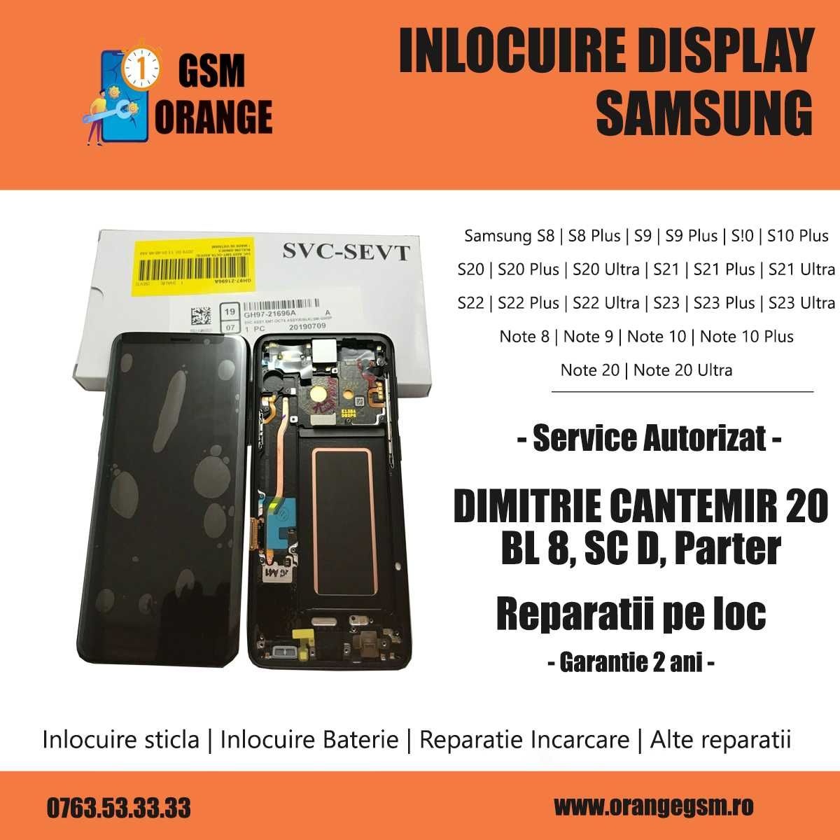 Display Samsung S8 Plus/ S9 Plus Original Montaj pe loc Garantie