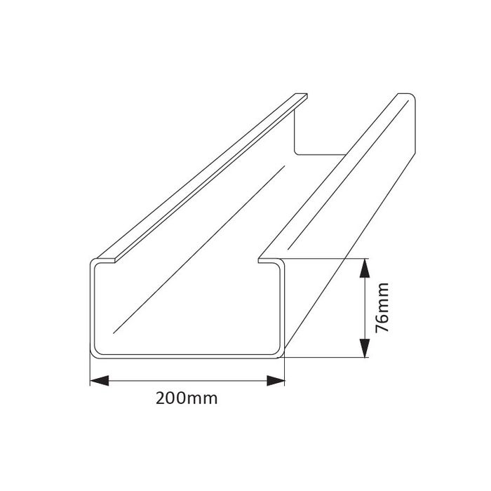 Profil (grinda) C200 Lindab din tabla de otel galvanizata la cald