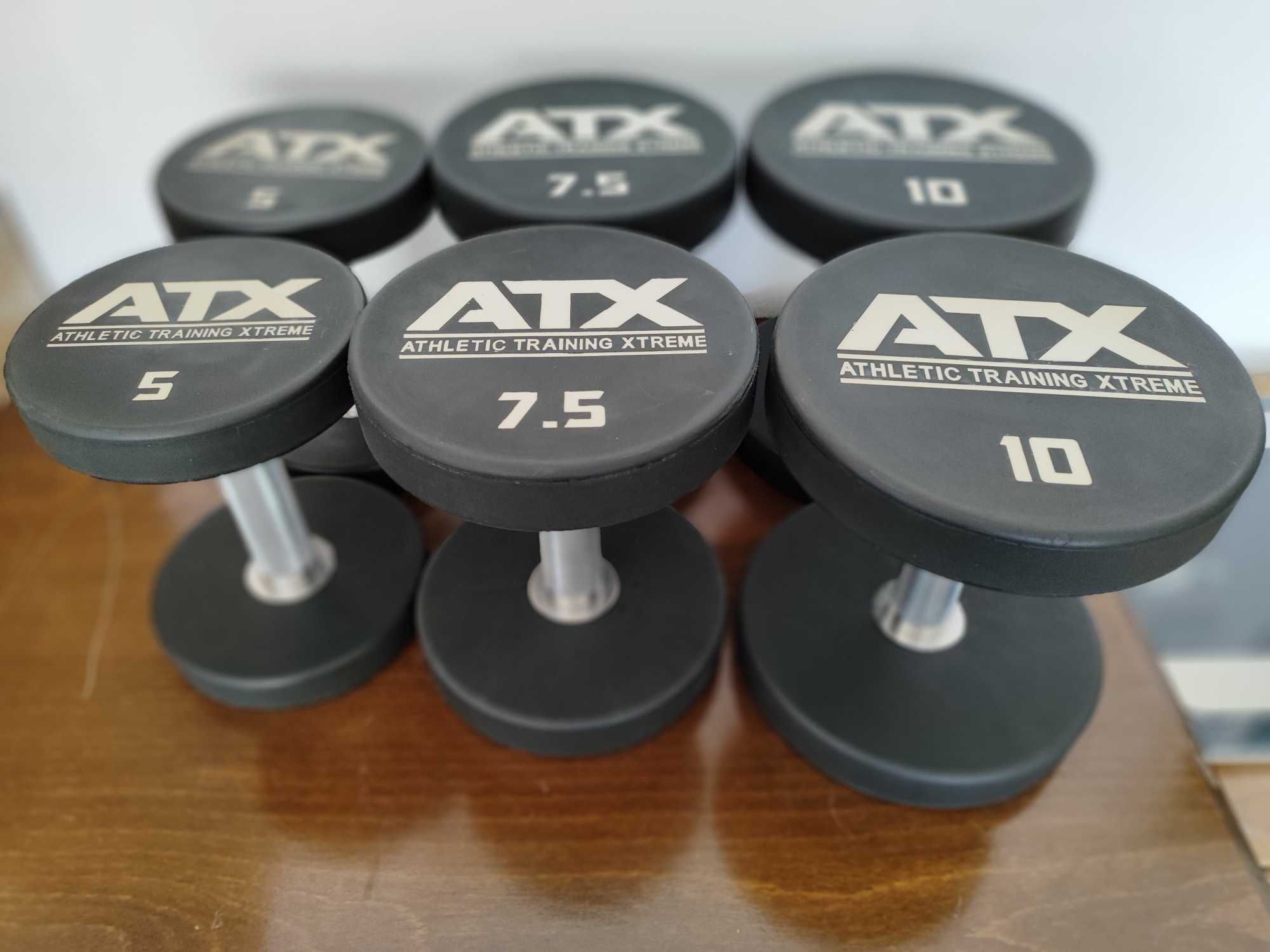 Дъмбели ATX Уретанови – 2×5 кг, 2×7.5 кг, 2×10 кг