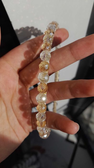 Ободок с хрустальными камнями