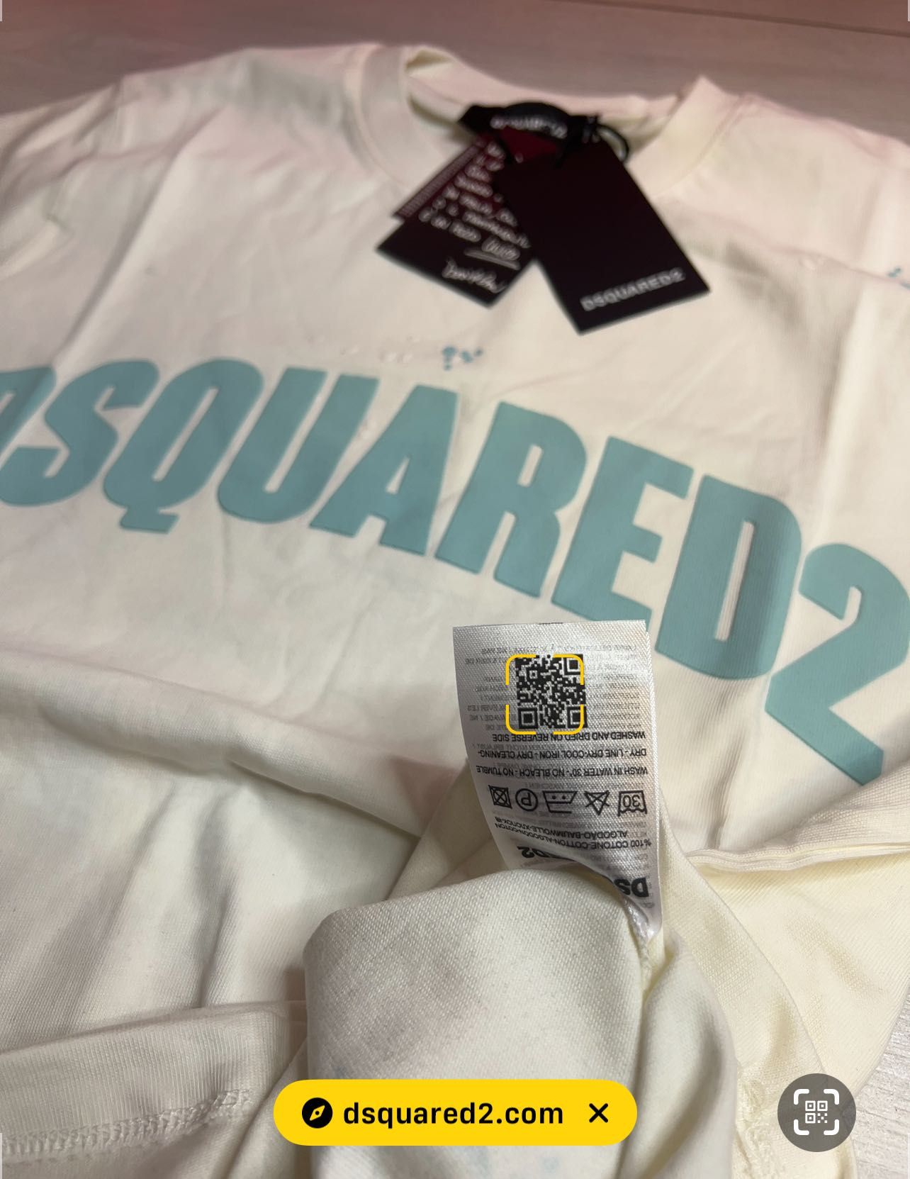 Tricou Dsquared 2 white new collection 2025