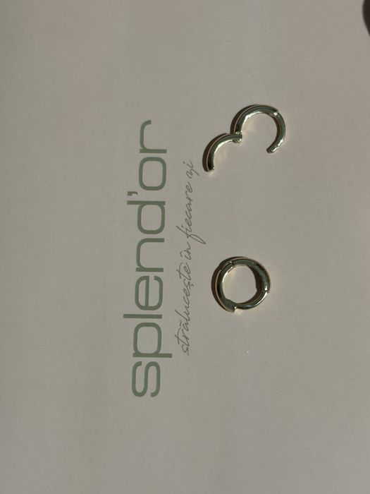 Cercei aur galben 14k creole diametru 7mm