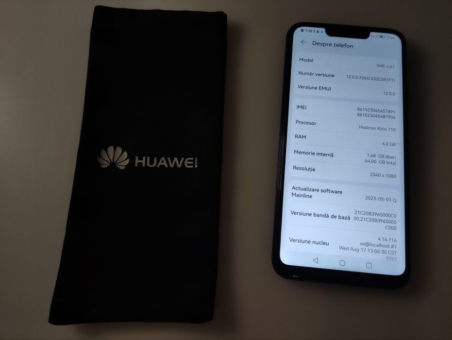 Huawei Mate20 Lite, 4GB RAM + 64 GB, 6.3 inch, Black